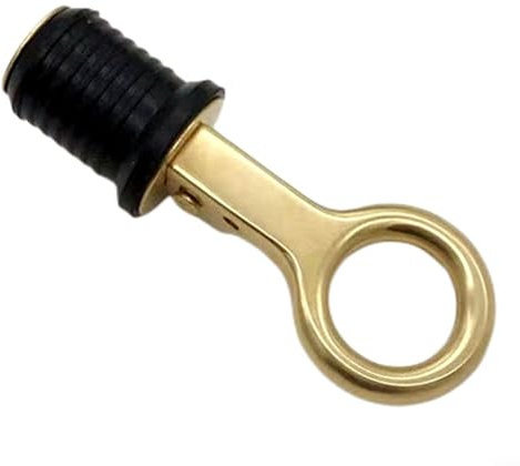 Rasenwalzenstopfen, Messing-Wasserstopfen, Abflussstopfen für Garten, Hof (32 mm)