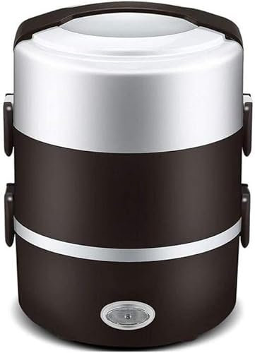 TEmkin Fiambrera eléctrica de acero inoxidable, fiambrera calentada para trabajadores de oficina, fiambrera para preservación del calor para estudiantes, fiambrera eléctrica