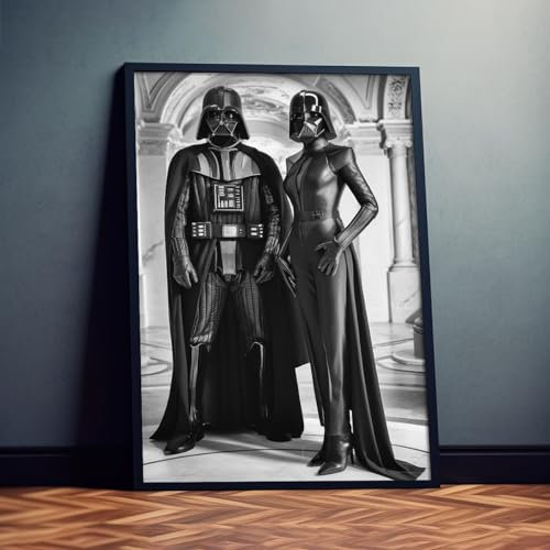 Dekomundo Mr. & Mrs. Darth Vader Poster Bild zum Einrahmen Exklusive Wandkunst für Wohnzimmer, Schlafzimmer, 40x50 cm