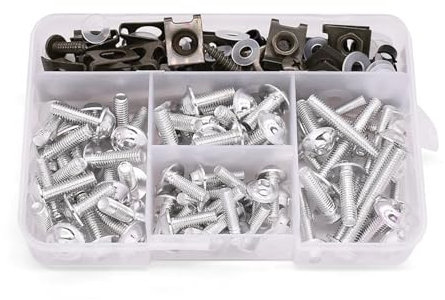 Écrous Moto Visserie Moto Pour YA&MAHA XP530 YZ80 YZ85 YZ125 Pour Yz 80 85 125 125f 450f 175 Pièces Boulons De Carénage De Moto Kit D'écrou À Vis(Argent)