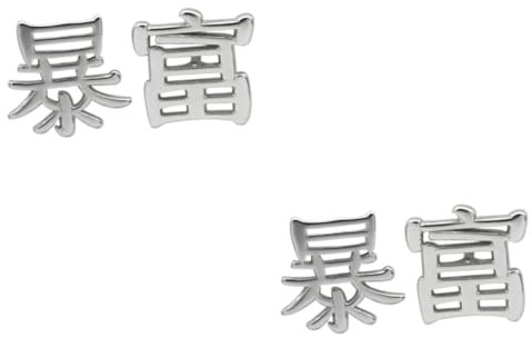 VALICLUD 2paare Kreative Ohrringe Aus Silber Geometrische Ohrstecker Für Damen Allergiefreie Und Modische Earbobs Für Jeden Anlass Elegantes Design Für Stilvolle Outfits