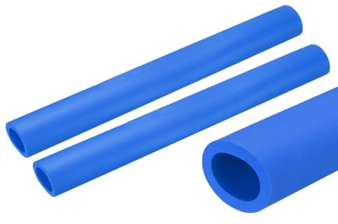 QUARKZMAN 2 x 0.25m Rohrisolierung Schaumstoff, Durchmesser 22mm Isolierstärke 5mm Heizungsrohr Verkleidung für Fitnessgeräte, Rohre, Handhaben (Blau)
