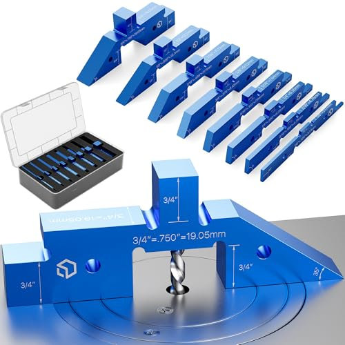 Blockcision Setup Blocks Woodworking Tools - 8 PCS Height Gauge Block Set with Precision Ruler-Marked Bars, Table Saw Accessories