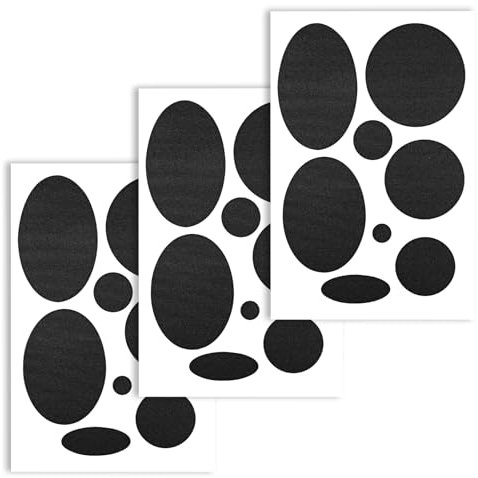24 Stück Puffer Daunenjacke Reparaturflicken Nylon Selbstklebende Patches Bügelflicken Schwarz Flicken Selbstklebend Stoff Wasserdicht Reißfester für Kleidung Zelten Fixieren Von Jacken-3 Blatt