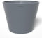 POTS&MORE Conico VP011701 Lot de 17 Pots de Fleurs en Plastique pour Plantes d'intérieur Gris Ø 17 cm