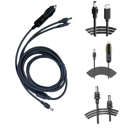 Starlink Mini USB C to DC Power Cable, 100W USB Type-C Input to Waterproof Barrel Jack Charging Cord, Work with 65W+ PD Source(3-in-1 15M)