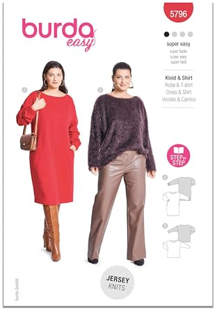 Burda Style Sewing Pattern B5796 Misses' Dress and Top