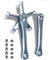 130BCD Quadrat Loch Kurbelarm Set 165 mm Links und rechter Roadbike Kurbel Arm Aluminiumlegierung Faltradfahrrad Kurbel kompatibel mit Einzelkettenring, Silber, 165 mm