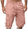 Short Homme Bermuda Cargo Homme avec Poches Zippées Short De Sport Décontracté Shorts Running Plage Court Pantalon Jogging Casual Pantalon Court Travail Randonnée Taille Elastique