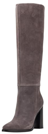 Marc Fisher LTD Women's Lannie Knee High Boot, Grey Suede 030, 5 UK