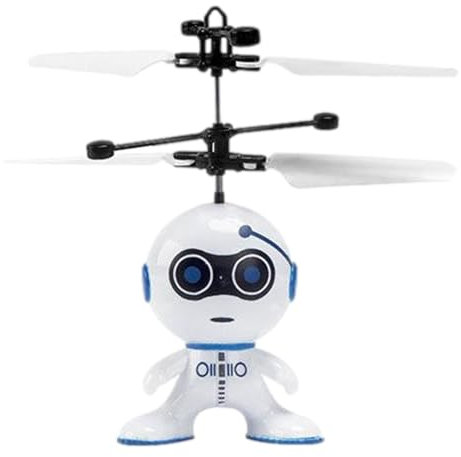 Flying Robot Toys – Mini Rechargeable Drone | USB Powered Remote Control Gadget | Flying Robot Toys For Interactive Fun | Ideal Educational Gift For Boys, Girids Ages 3+, Indoor