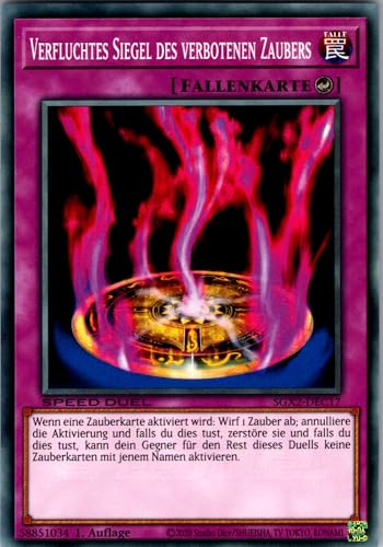 Verfluchtes Siegel des verbotenen Zaubers - SGX2-DEC17 - Common - 1. Auflage - Deutsch - Yugioh - Speed Duel GX: Midterm Paradox - mit RC-Fieldcenter