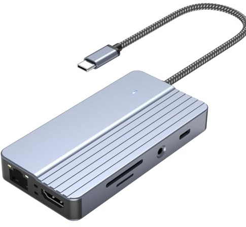 Uxsjakjsd Type-C Expansion Dock HDTV Adapter for Mobile Phones, Laptops, and Steam Gaming Consoles