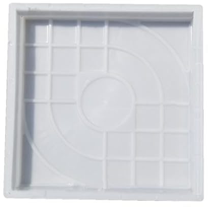 SHOWERORO Stampo per Pavimentazione in Cemento Bianco per Giardino e Cortile, Facile da Pulire Superficie Liscia in Plastica Riutilizzabile per Mattonelle Decorative