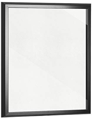 Objektrahmen 2 cm tiefer Bilderrahmen VARIANTO35 80x100 cm Schwarz matt mit Passepartout