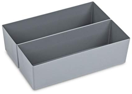 aidB NextGen Einsatzkasten Set 1/2 Unterteilung, 400 x 300 x 120 mm, ideal als Einsatz für Schubladen und NextGen Euroboxen
