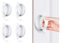 Mokinga ABS Plastic Sticky Handles - 4 PCS White, For Doors, Windows, Cupboards & Drawers