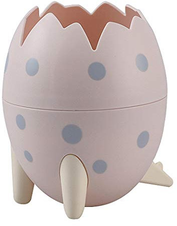 SIPLIV Dinosaure Oeuf Forme Porte-Crayon Conteneurs De Stylo Boîte De Rangement Stylo Coupe Fournitures De Bureau Organisateur, Rose