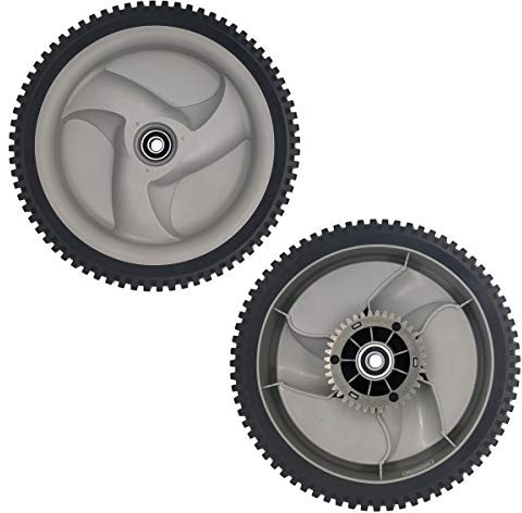 Lot de 2 roues motrices arrière pour Husqvarna 585437304 1/2 trou central 1 3/4