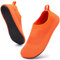 STQ Hasusschuhe Damen Snearkers Rutschfest Pantoffeln Bequem Atmungsaktiv Hüttenschuhe Slip on Sandalen Orange 36/37