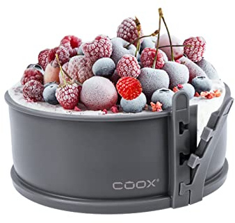 coox Springform mit Porzellanboden ⌀ 18 cm in Grau, backen und direkt auf der Porzellanplatte servieren und schneiden, kein Umsetzen nötig