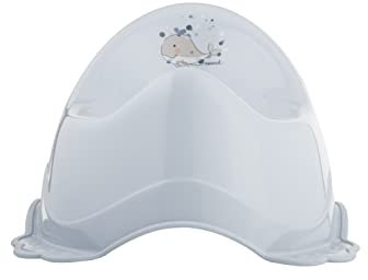 Sämann Töpfchen - Kinder Toilette mit rutschfestem Fuß - Ab 12 Monate - Töpfchen Set - Kinder Töpfchen - Potty training toilet - Töpfchen für Kinder in Pastellfarben - Mädchen und Junge blau