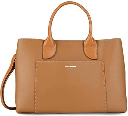 David Jones Handtasche/Schultertasche, mit Außentasche, Braun, braun