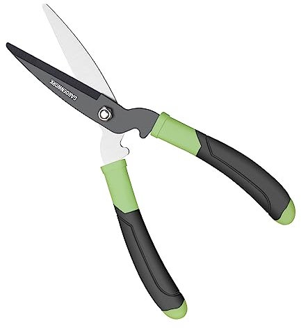GARDENWORK Heckenschere Manuell (40CM),Hand Heckenschere mit SK5 Klingen,20° Neigung Design,Rutschfester Gummigriff,Professionelle Leichte Heckenscheren zum Schneiden von Hecken,Büschen,Topfpflanzen