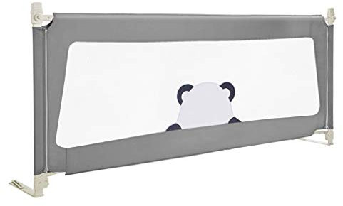 HAPPLiGNLY Baby-Sicherheits-Hochbett-Einzelkleinkind-Bettgitter-Kind-Baby-Schutz-Sicherheits-Bettgitter, Oxford-Gewebe-vertikales Heben 12-Gang-einstellbares tragbares Bettgitter Extra Starke