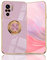 BORYA Funda para Xiaomi Redmi Note 10 4G/Redmi Note 10S/Poco M5s, Ultradelgado Suave Silicona Carcasa TPU Bumper Antigolpes Estuche, Galvanoplastia Phnom Penh 360°Anillo Soporte Caso, Púrpura