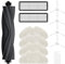 Fixbetter Kit d'accessoires aspirateur robot pour Dreame D10s/D10s Pro, 1 brosse principale, 4 tampons de nettoyage, 2 filtres HEPA, 4 brosses latérales (11 pièces)