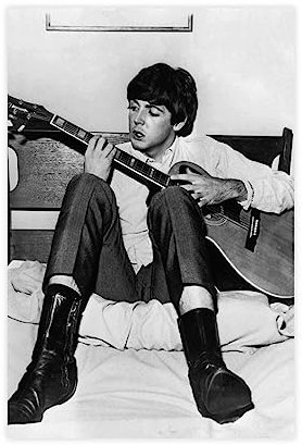 RIKCAT Paul McCartney 2 Leinwand-Poster, Schlafzimmer, Dekoration, Sport, Landschaft, Büro, Raumdekoration, Geschenk, ungerahmt, 30 x 45 cm