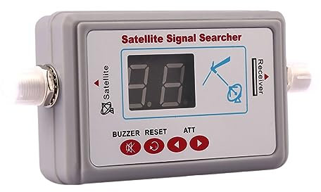 ZEZEFUFU Ricevitore di segnale satellitare, localizzatore di segnali satellitari, ricevitore TV per DirecTV, rete parabolica e sistemi satellitari Free-to-Air