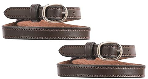 ExionPro Englische Sporenriemen aus Leder (Erwachsene) - Havana Brown