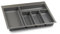600mm Basalt Grey Cutlery Tray for Blum Tandembox 422mm x 512mm Storage Compartments Non Slip Texture
