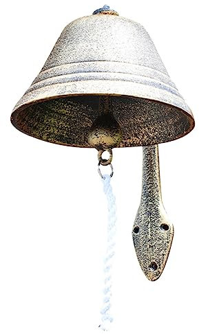 Hemobllo Retro Doorbell Hanging Bell Iron Doorbell Vintage Style for Garden Decor