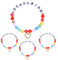 LOHAME 4pcs Schulkind Armbänder Einschulung Geschenk Kinder Schulanfang Perlen Armband Endlich Schulkind Freundschaftsarmband für Jungen Mädchen 2024 Schulstart Erster Schultag Abschiedsgeschenk