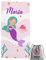 ZPUBLI+ Toallas de Playa o Ducha Personalizadas con Nombre o Frases. Toallas Infantiles, Regalo Infantil Original para baño, Piscina, Playa, Camping. Varias Medidas. (Sirena 2, 50x100)