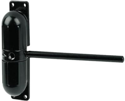 CTCOIJRN Türschließer, automatisch, feuerfest, 20–70 kg, schwarz, verstellbar, oberflächenmontierte Feder, 2 Türöffner