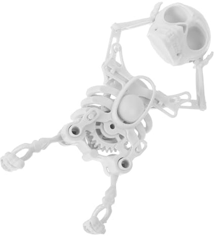 BESTonZON Wind-up Dancing Skeleton Toy Lustiges Skelettspielzeug Für Halloween-feiern Ohne Batterie Gedrucktem Design Für Junge Mädchen Und Dekoration