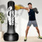Freistehende Boxsäcke für Erwachsene und Teenager, 177,8 cm, schwerer Sack mit Ständer, stehendes Boxen, aufblasbares Kickbox-Training, MMA, Muay Thai Fitness