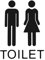 Signe Toilette Homme Femme, Plaque de Porte Toilette Plaque de WC autoadhésive Plaque De Porte WC Auto Adhésifs, WC Sign Signe Toilette pour Porte Panneau WC Adhesif Homme Femme