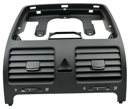 SICOTTON Salida De Aire Acondicionado para Salpicadero De Coche Color Negro 1K0819728E para VW para Jetta MK5 para Golf 5