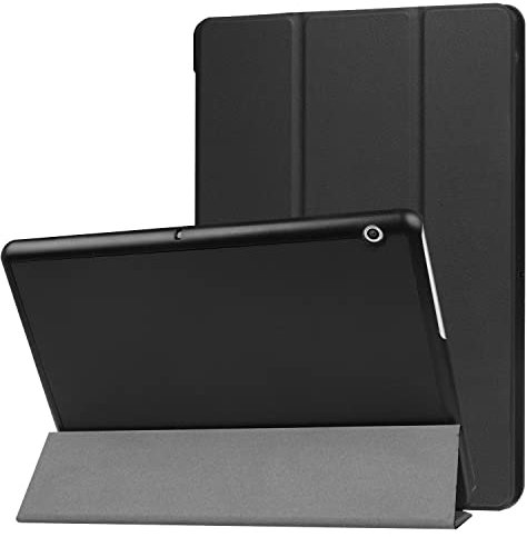 Tablet Cases Case Compatible with Huawei MediaPad T3 10-in Case,Shock Proof Compatible with Honor Play Pad 2 9.6-in Case Slim Tri-Fold Stand Smart Case,Multi- Viewing Angles Stand Hard Shell Folio Cas