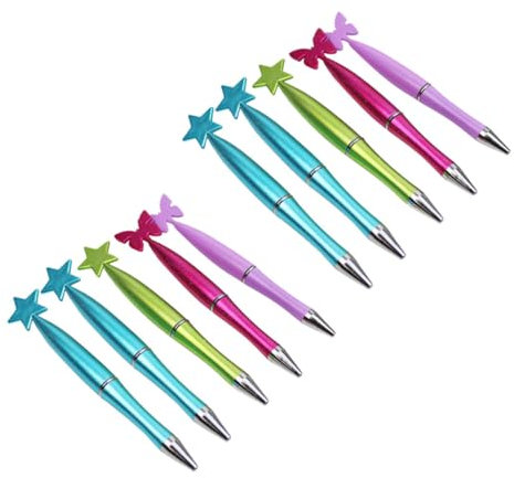 DIYEAH 1 Satz Drehkugelschreiber Unterschrift Kugelschreiber Signaturstifte Studentischer Stift Schreibstift Kreativer Stift Plastik 10 Stück