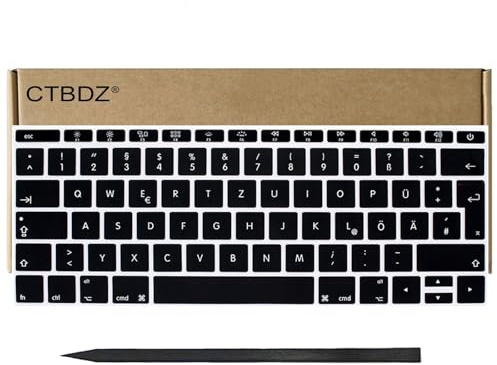 CTBDZ Tastatur Tastenkappen Ersatz Tasten für MacBook Pro 13 15‘’ A1706 A1707 A1708 2016 2017 Laptop QWERTZ Germany Version Keyboard Keycaps