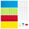 Gommini Paracolpi in Silicone 194 Pezzi, Ammortizzatori Adesivi Antirumore con 5 Colori e 5 Dimensioni (8mm, 1cm) per Porte, Mobili, Cassetti, Armadi - Adesivi Tattili Braille per non Vedenti