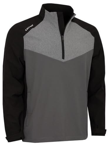 Callaway Golf Homme Veste coupe-vent imperméable SwingTech 1/2 fermeture