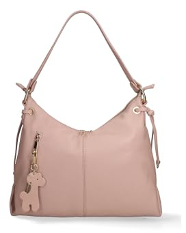 Gave Lux Borsa a spalla convertibile in zaino da donna In Vera pelle Made in Italy 39x30x12 cm Rosa antico