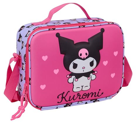 KUROMI - Porta snack termico 3D, frigorifero per freddo e calore, frigorifero, impermeabile, per escursioni, 25 x 9 x 19,5 cm